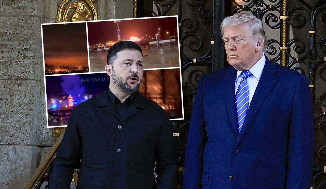 Trump mówi o eksplozjach w Rosji. Obok stał Zełenski
