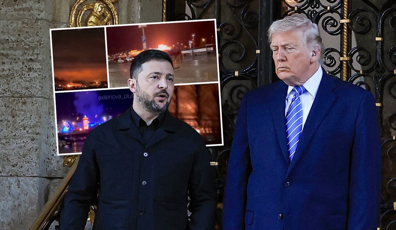 wiadomości,aktualności,WP Wiadomości Trump mówi o eksplozjach w Rosji. Obok stał Zełenski