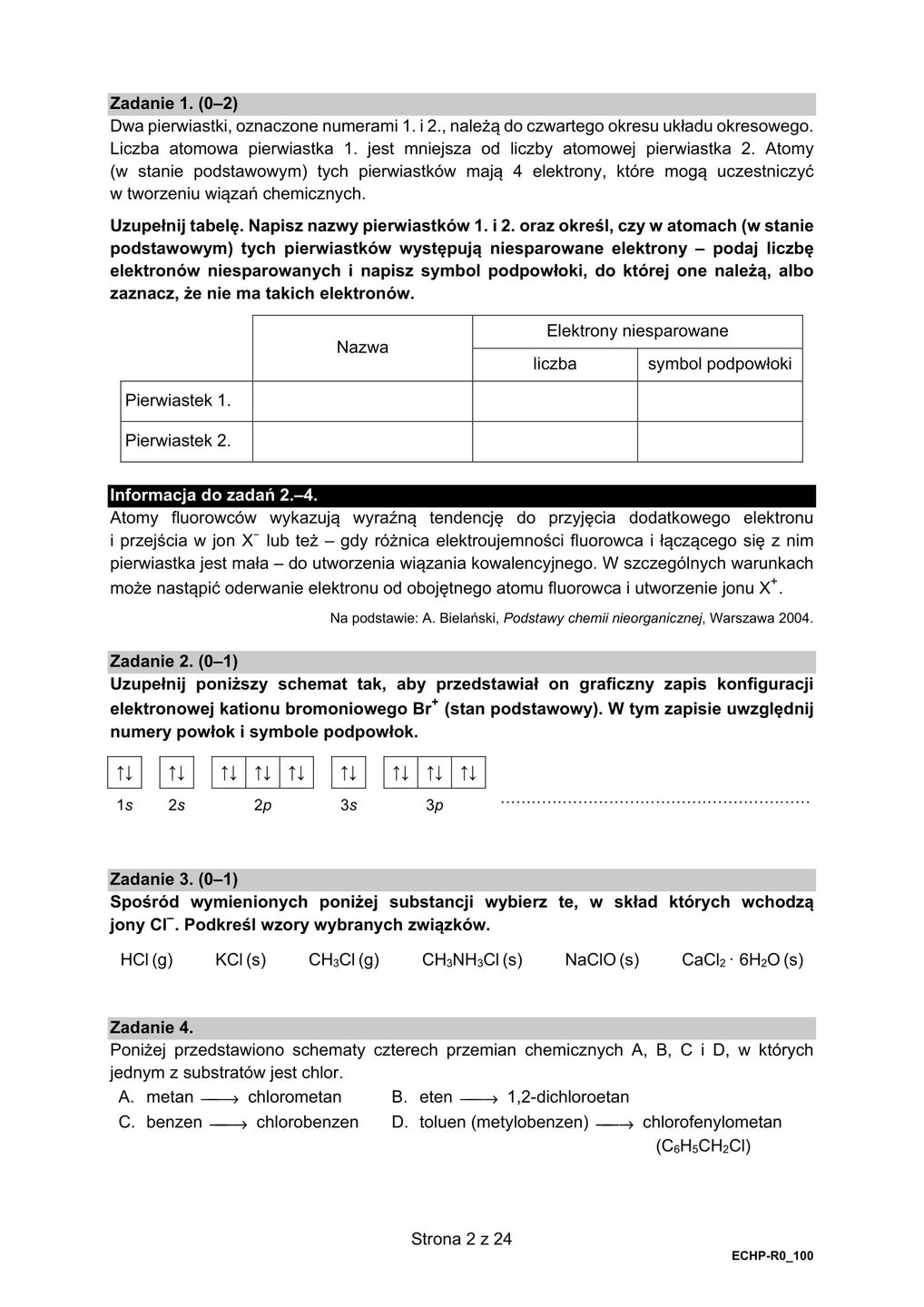 Matura z chemii 2021 - arkusze CKE