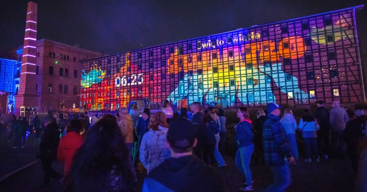 Bydgoszcz: Święto Światła Światłowody. Mapping 3D na Młynach Rothera