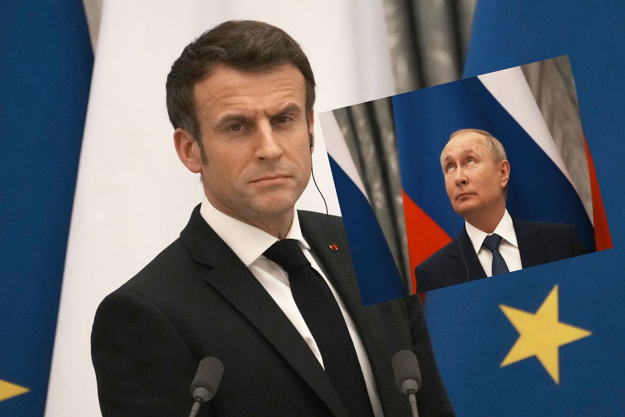 Macron rozmawiał z Putinem o sytuacji w Mariupolu. "Ogromne zaniepokojenie" i kuriozalny komunikat Kremla