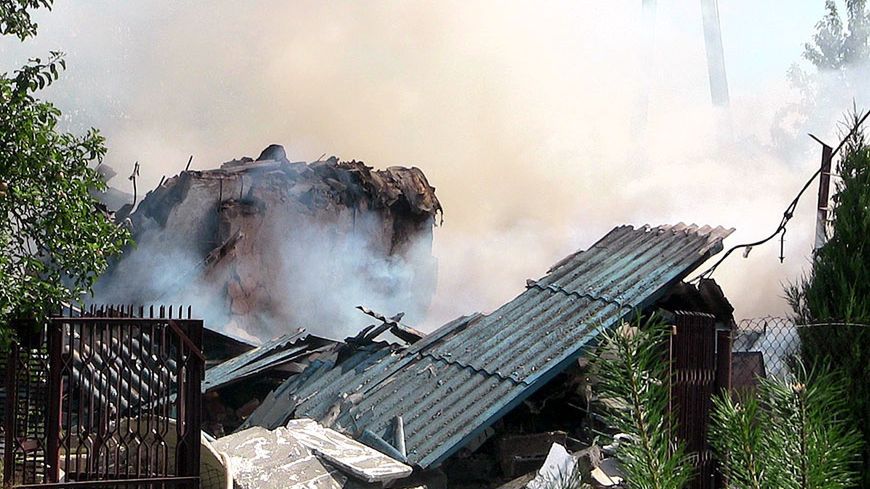 Zagaj koło Turku. Mężczyzna zginął w pożarze. Przyczyną wybuch gazu. Źródło zdjęć i filmu: turek.net.pl