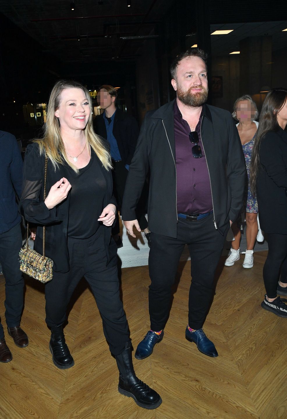 Tamara Arciuch i Bartłomiej Kasprzykowski na premierze "Pani Basi"