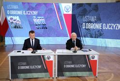 "Chcesz pokoju? Szykuj wojnę". Kaczyński i Błaszczak zaprezentowali projekt
