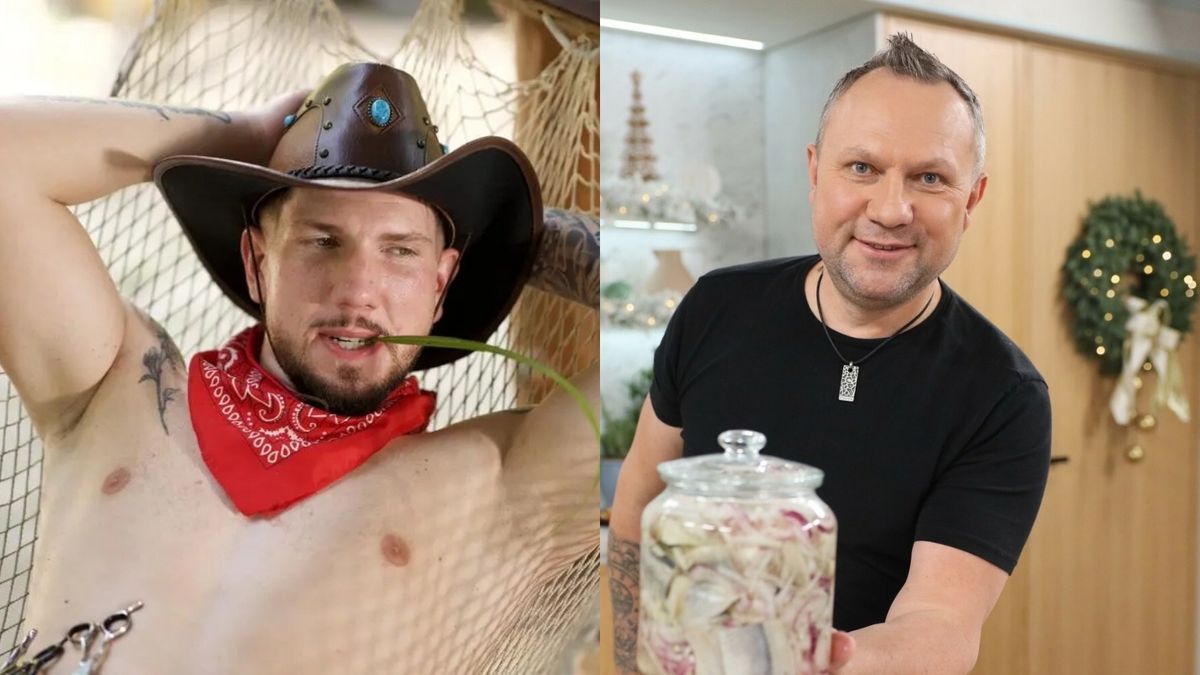 Patryk Strzelczyk z ojcem