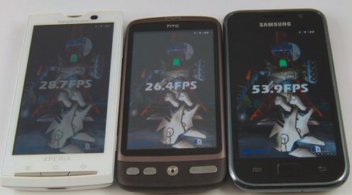 Samsung Galaxy S, HTC Desire i Sony Ericsson Xperia X10 - porównanie wydajności [wideo]