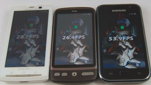 Samsung Galaxy S, HTC Desire i Sony Ericsson Xperia X10 - porównanie wydajności [wideo] 1