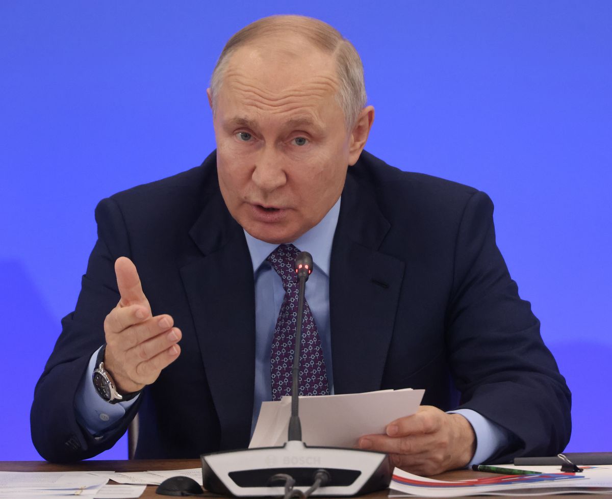 Rosyjski dyktator Władimir Putin