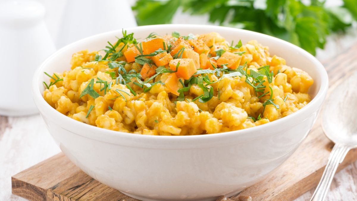 Kaszotto z jesiennym, sezonowym warzywem