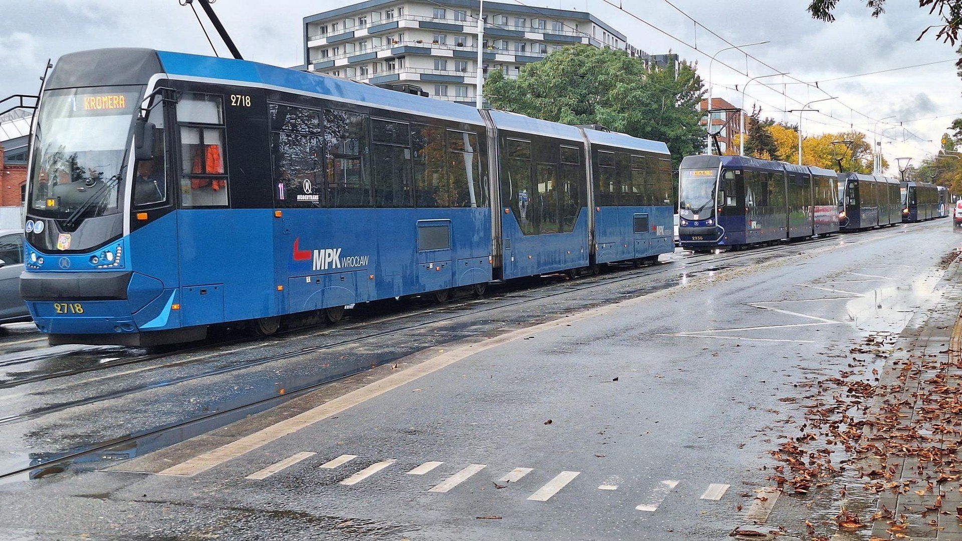 Wypadek na Grabiszyńskiej we Wrocławiu.