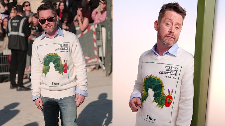 Macaulay Culkin zaszalał ze stylizacją na paryskim pokazie Diora