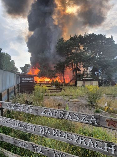 Ranczo Promenada jest opuszczone. W pożarze nikt nie ucierpiał