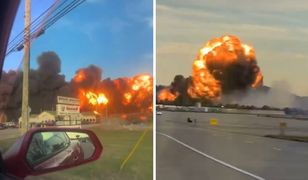 Katastrofa samolotu transportowego w USA. Filmy z wypadku