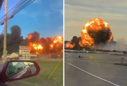 Katastrofa samolotu transportowego w USA. Filmy z wypadku