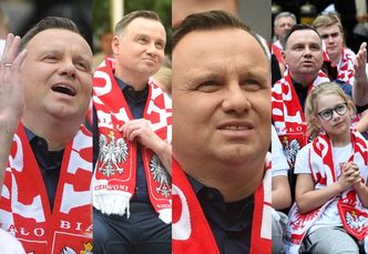 Mundial 2018: Ekspresyjny Andrzej Duda przeżywa porażkę z Senegalem (ZDJĘCIA)