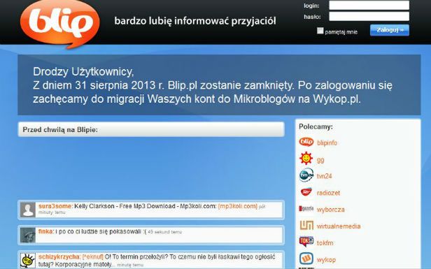 Skaner: żałoba po Blipie, wrzesień 1939 w polskiej prasie, blogerzy wolą Instagram