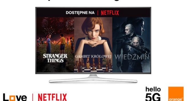 Orange z promocyjną ofertą dostępu do Netfliksa. Love Mini za 89,99 zł przez pierwszych 6 miesięcy