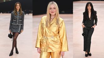 Gwiazdy brylują na pokazie Chanel: singielka Jessica Alba, Dakota Fanning w złotym komplecie i wydekoltowana Camila Cabello