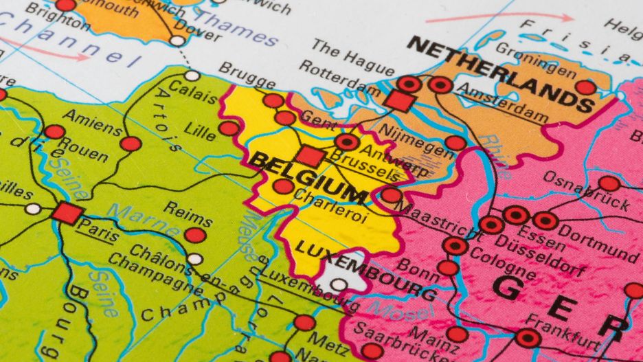 Belgia i Francja graniczą z sobą na 620 km