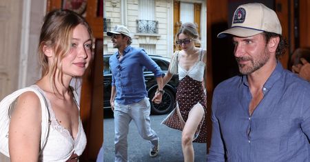 Gigi Hadid i starszy od niej o 20 lat Bradley Cooper drepczą ZA RĄCZKĘ do restauracji w Paryżu. Słodziaki? (ZDJĘCIA)