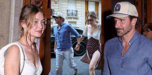 Gigi Hadid i starszy od niej o 20 lat Bradley Cooper drepczą ZA RĄCZKĘ do restauracji w Paryżu. Słodziaki? (ZDJĘCIA)
