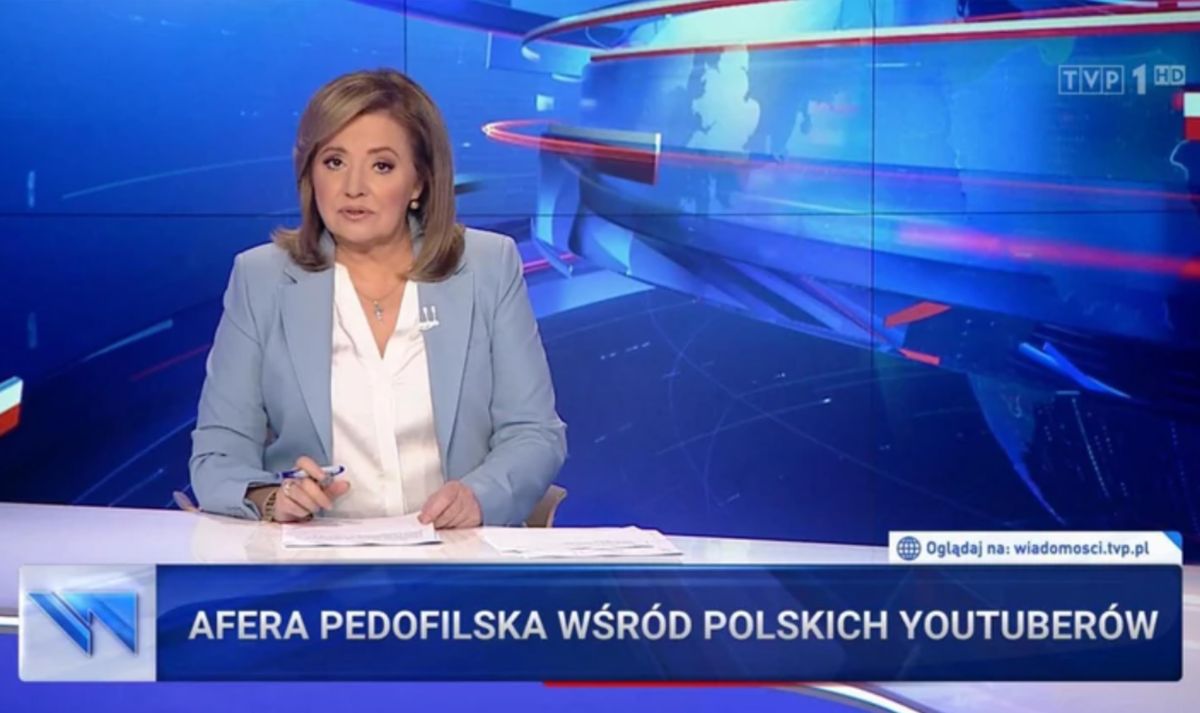 Danuta Holecka "Wiadomości" TVP