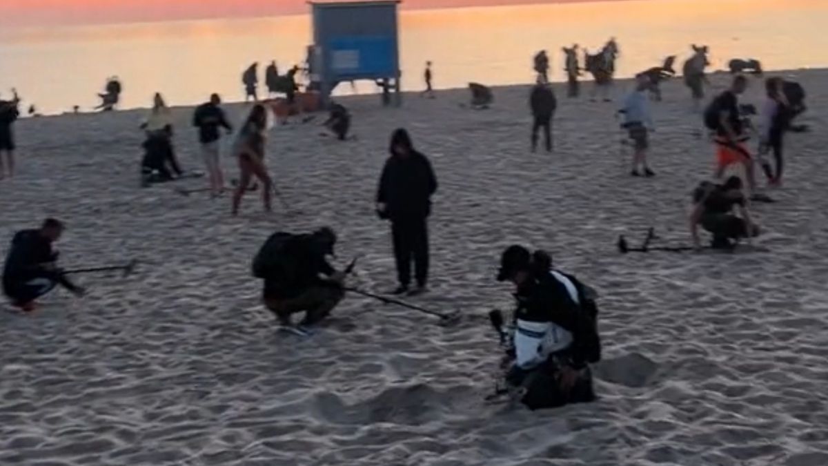 Sceny na plaży we Władysławowie