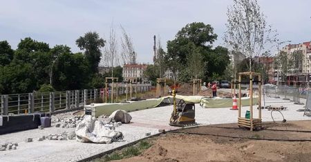 Wrocław. Bulwar słoneczny pięknieje z dnia na dzień. Wkrótce koniec inwestycji