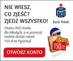 Konto dla Młodych z voucherem do Pyszne.pl 150zł