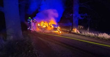Tragiczne zderzenie z drzewem. Strażacy odkryli zwłoki