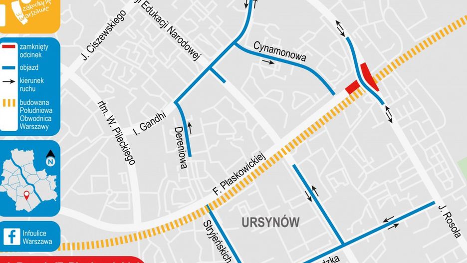 Nadchodzą zmiany w ruchu na Południowej Obwodnicy Warszawy