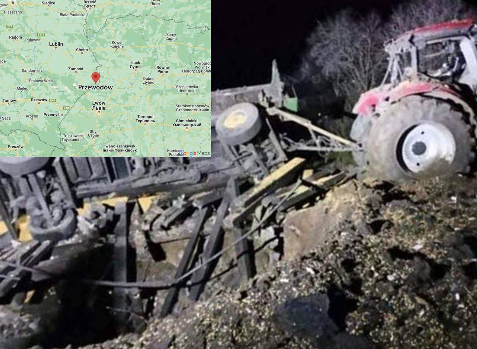 Eksplozja we wsi Przewodów niedaleko granicy z Ukrainą