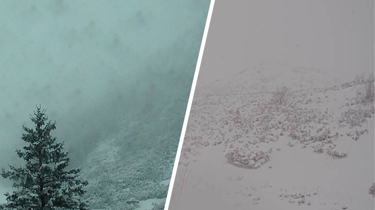 Widok z kamer TOPR na Morskie Oko i Dolinę Pięciu Stawów