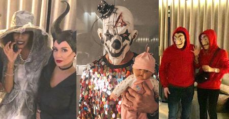 Halloweenowa "impreza roku" u Majdanów: Antek Królikowski z dziewczyną, Omena Mensah jako wiedźma i Leszek Stanek z lalką (ZDJĘCIA)
