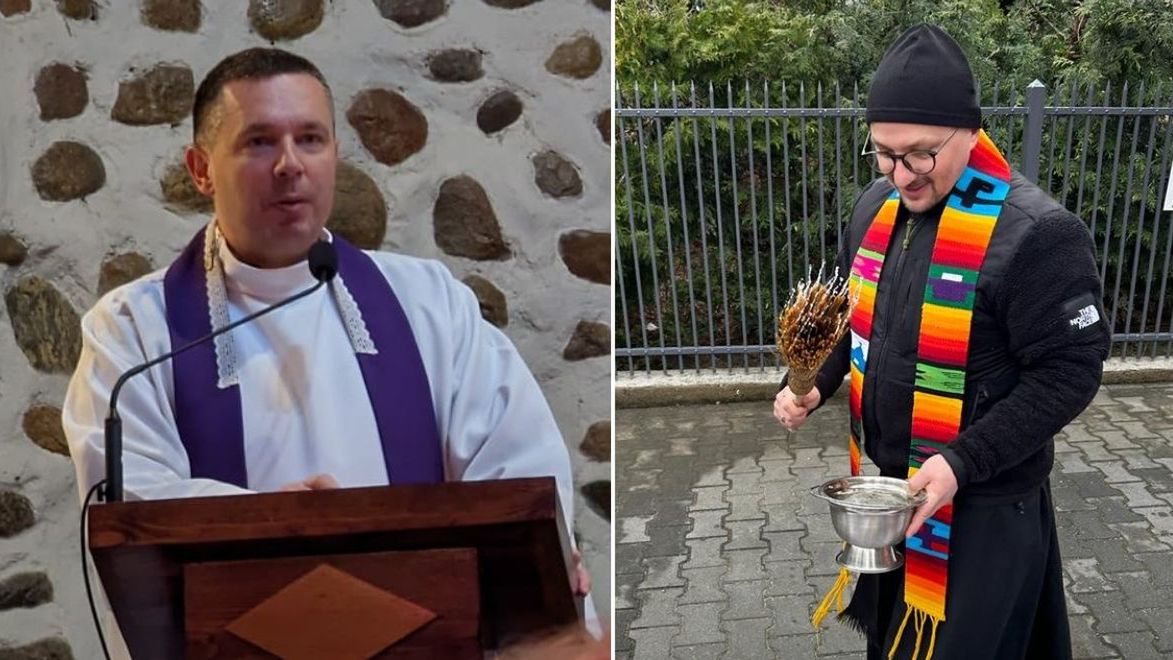 Ks. Daniel Wachowiak i ks. Grzegorz Kramer