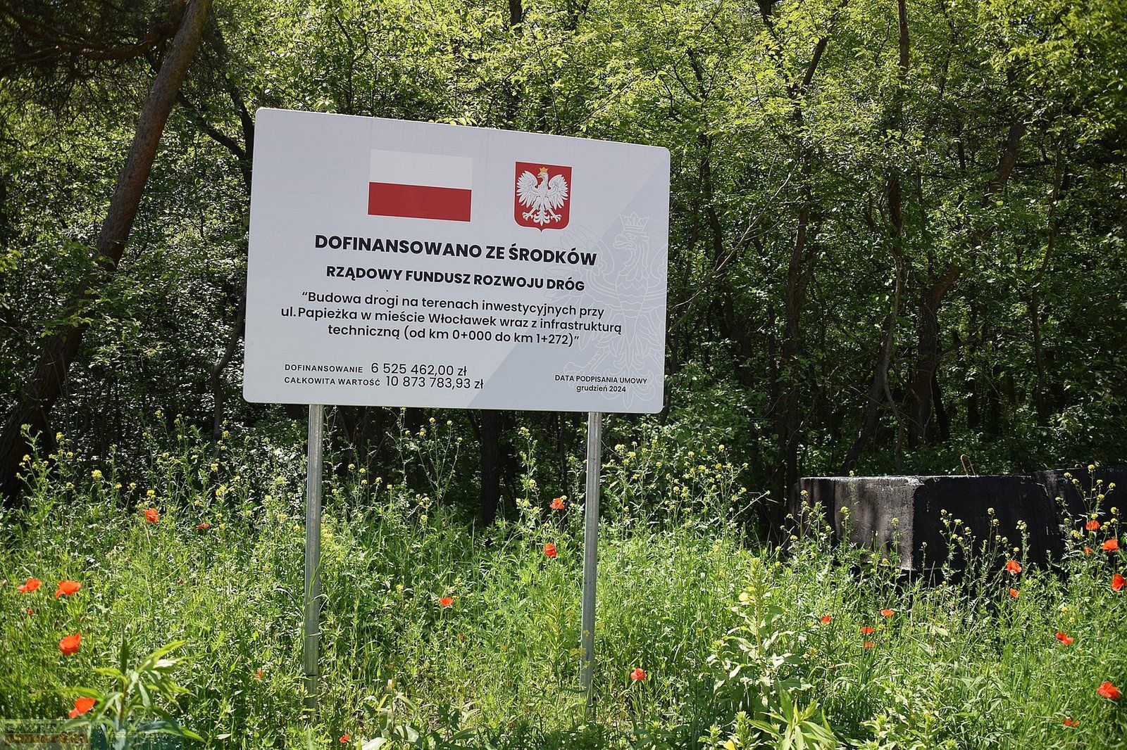 Tak w czerwcu 2025 wygląda budowa nowej drogi we Włocławku, która połączy ul. Papieżka z al. Kazimierza Wielkiego. Ma być gotowa w październiku 2025 roku.