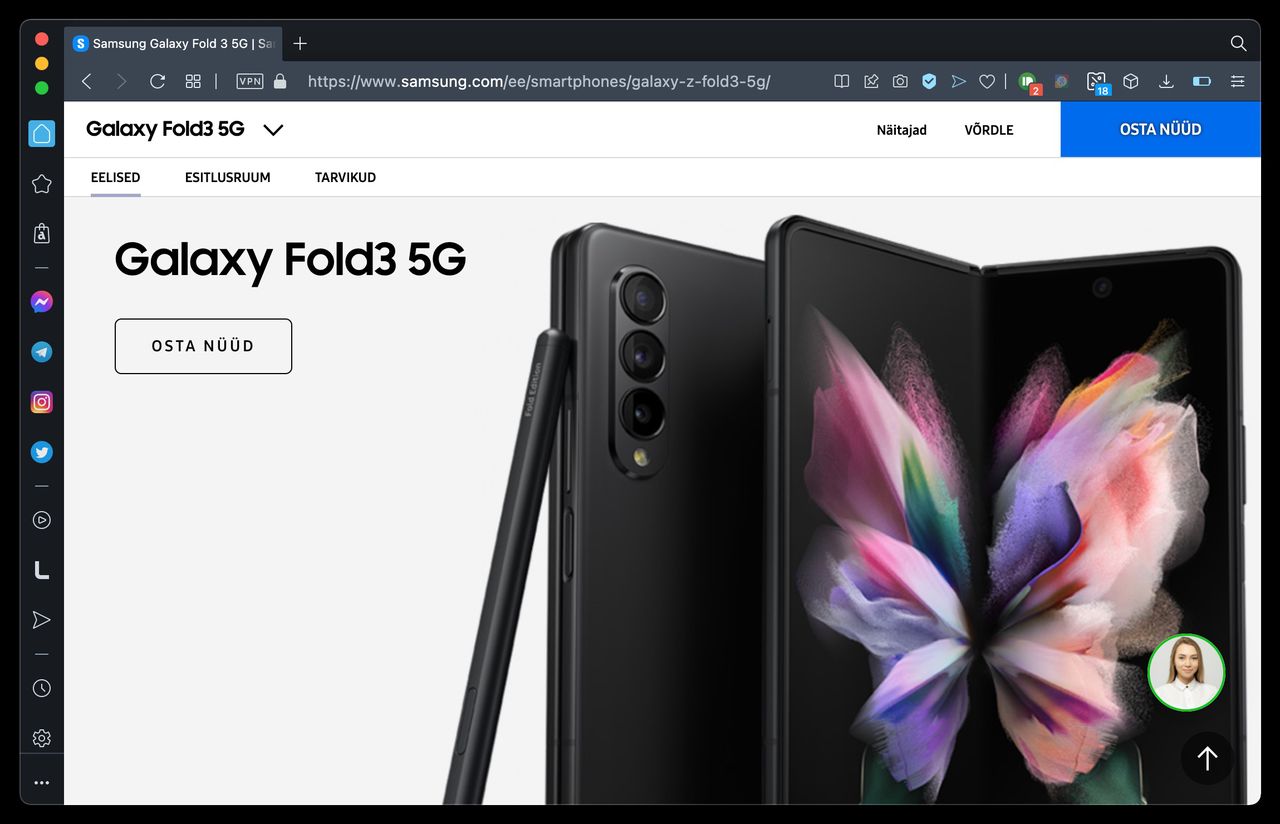 W Estonii Galaxy Z Fold3 to teraz po prostu Galaxy Fold3