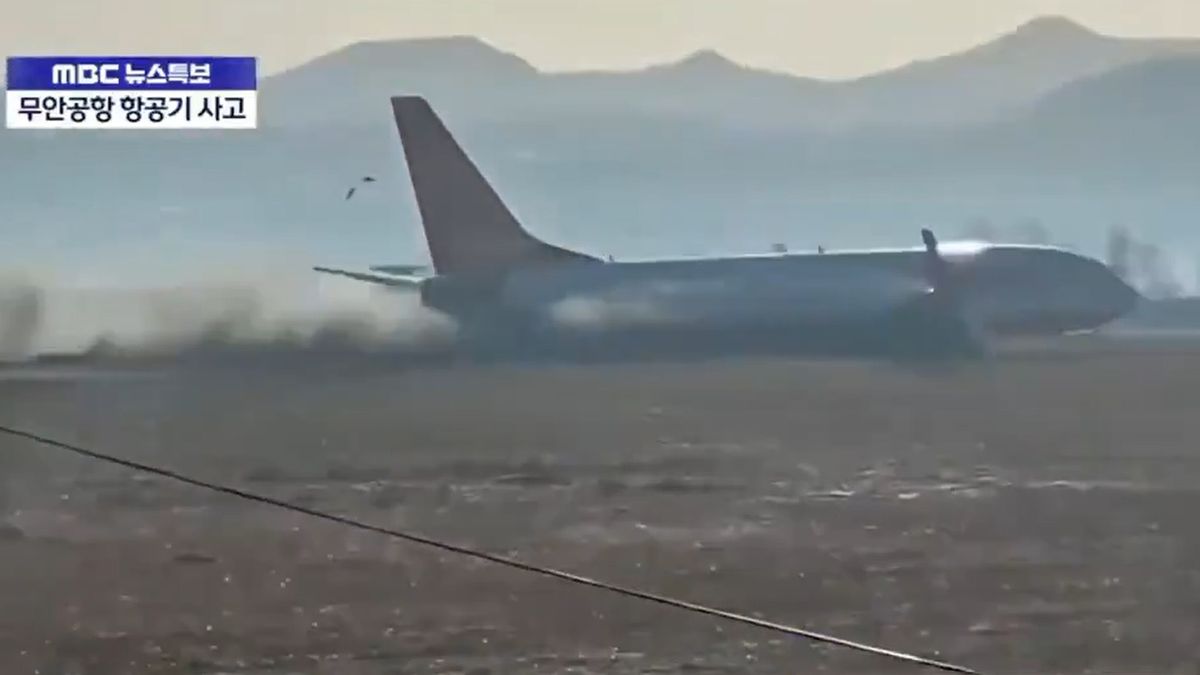 Nagranie katastrofy samolotu w Korei Południowej