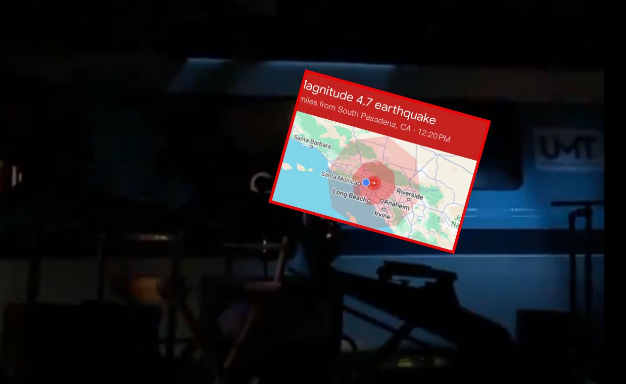 The earthquake was felt in Los Angeles, among other places.