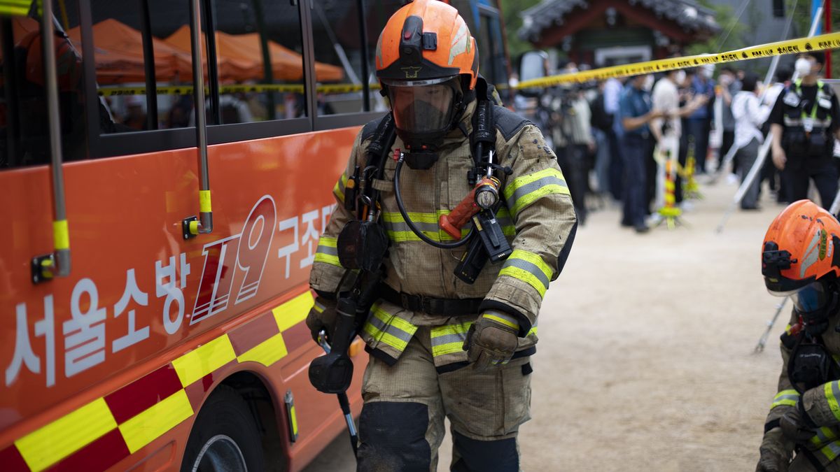 Południowokoreańska straż pożarna  (zdjęcie ilustracyjne)