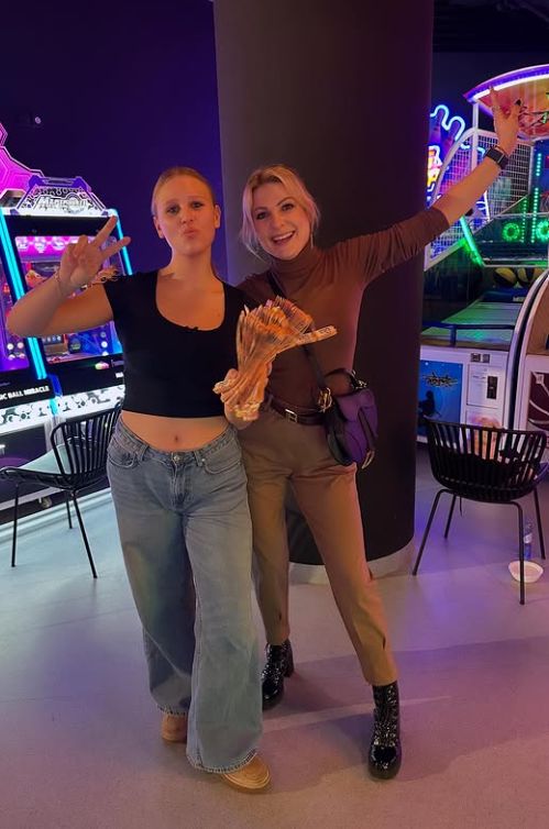 Magdalena Narożna z córką