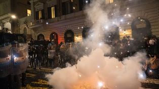 Protesty we Włoszech. Starcia z policją, setki zatrzymanych