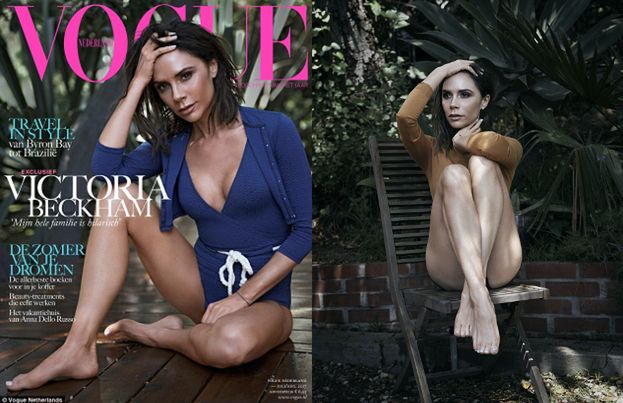 Victoria Beckham odsłania nogi w "Vogue'u"