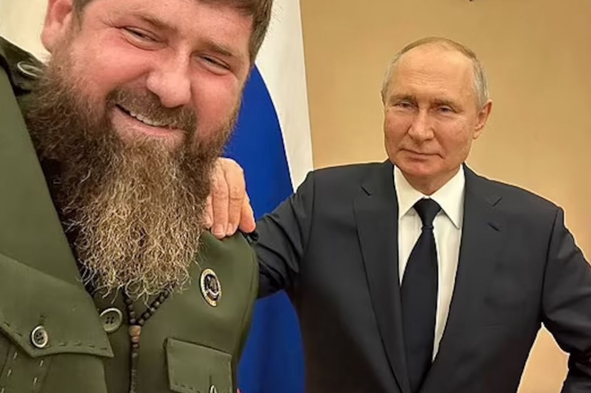 Kadyrov with Putin.