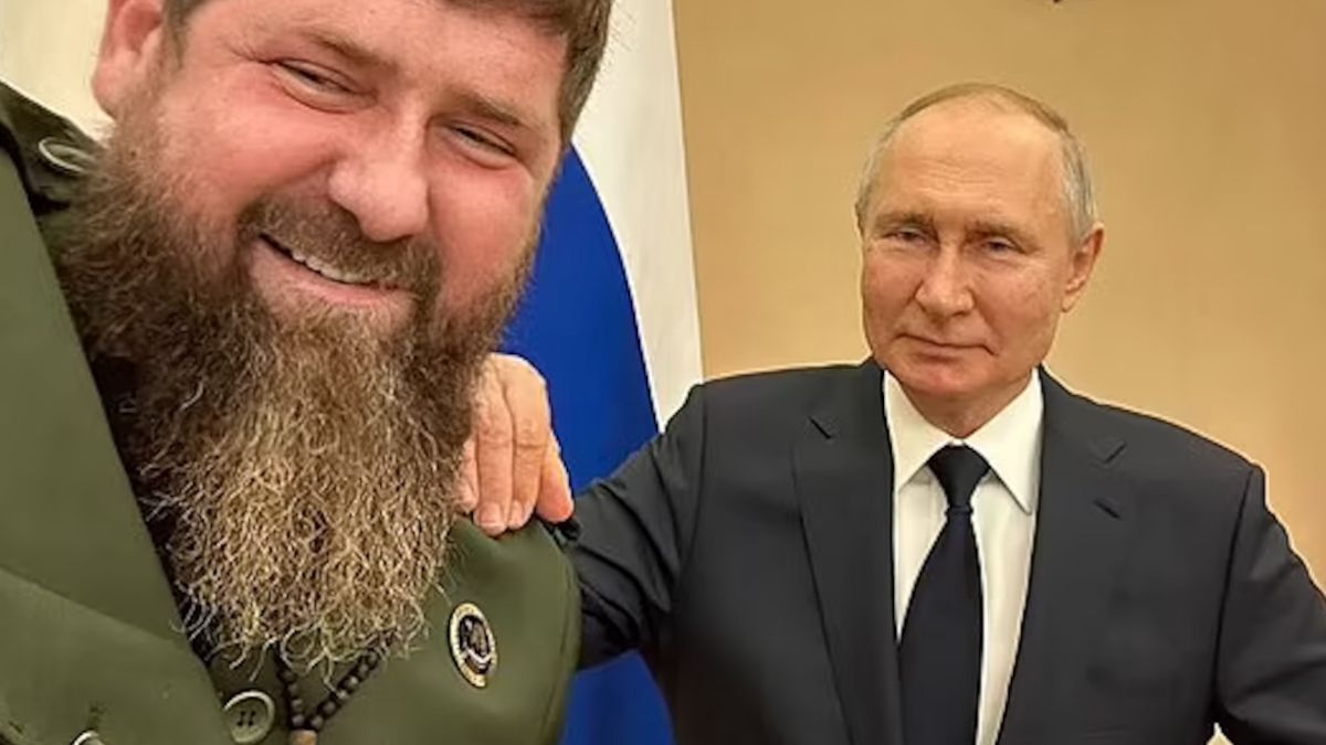 Kadyrow z Putinem.
