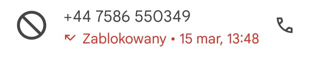 Fałszywe połączenie +44