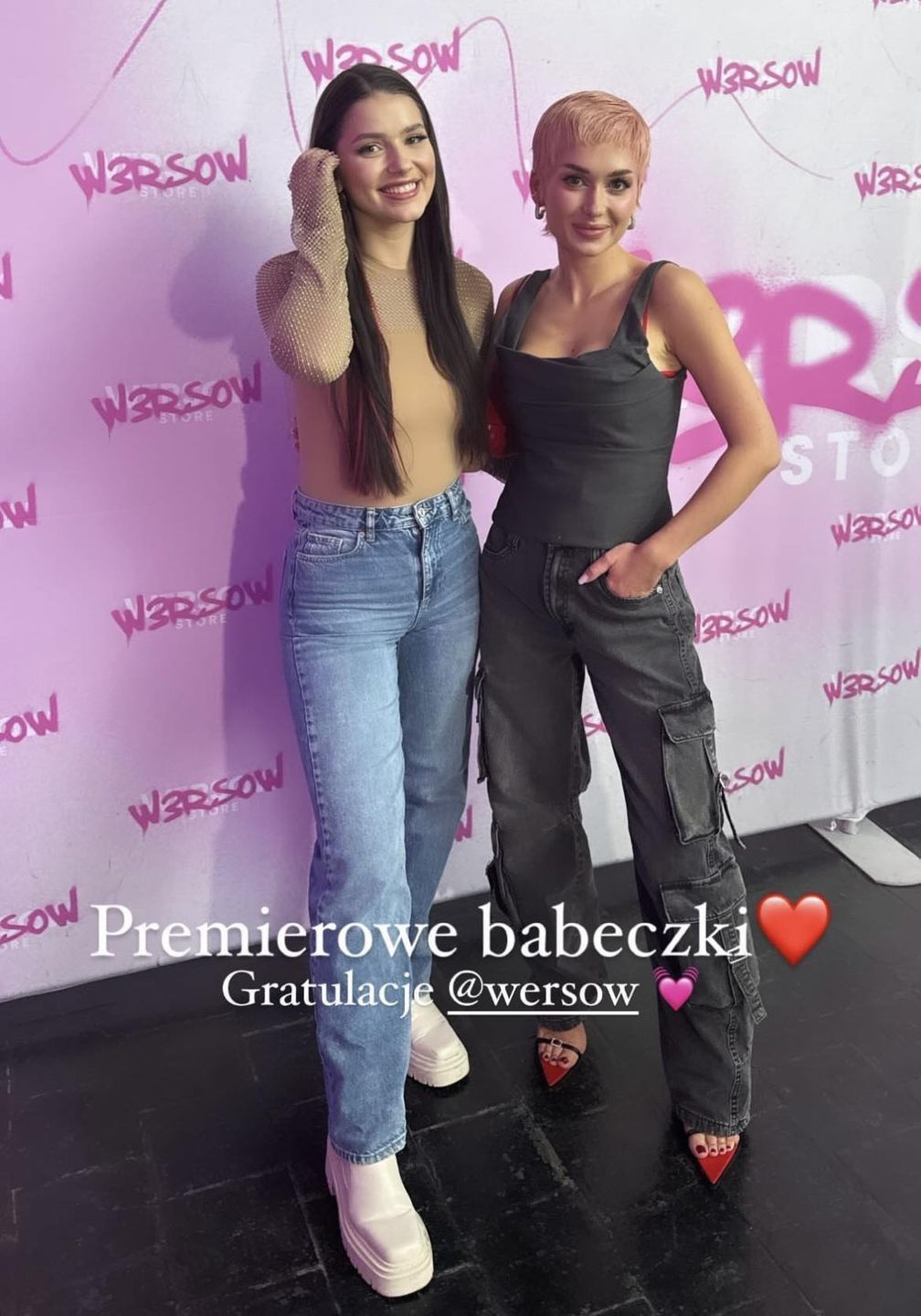 Wersow na premierze albumu. Zaprezentowała nową fryzurę