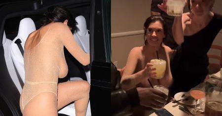 Bianca Censori BEZ STANIKA i w siateczkowym body maszeruje na urodziny znajomego. Co na to inni goście? (ZDJĘCIA)