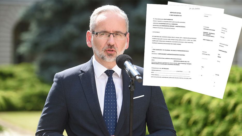 Adam Niedzielski na koniec 2020 roku miał 106 tysięcy złotych