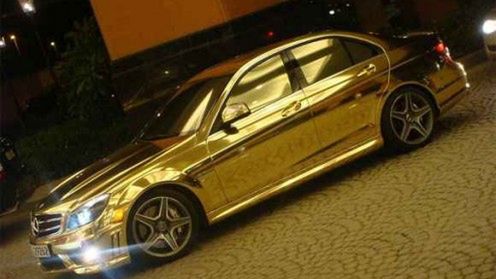 Mercedes-Benz C63 AMG - złota wersja! 1